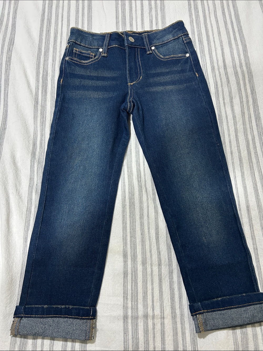Kids  Dark Blue Straight-Leg Jeans